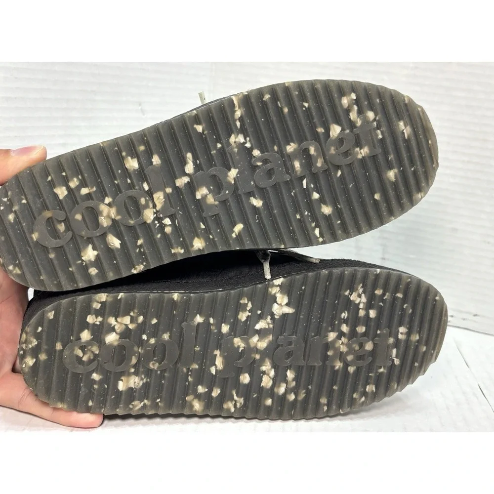 Cool‎ Planet Steve Madden Loungee Sneakers Women 7M Black Platform Comfort